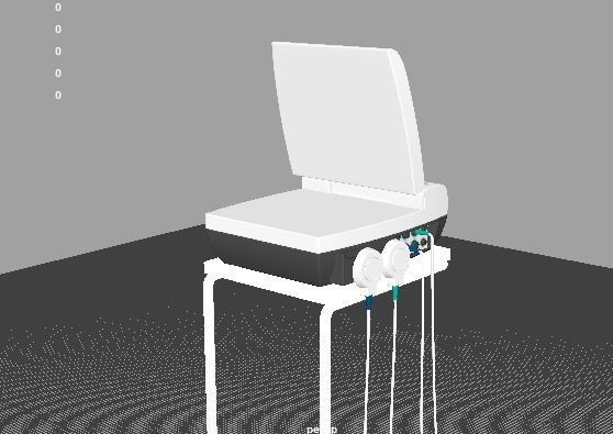 Fetal Monitor 3D model_9