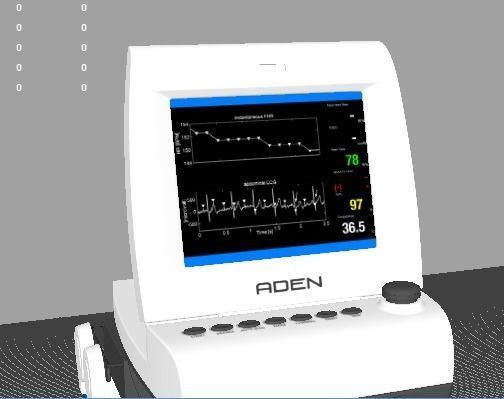 Fetal Monitor 3D model_2