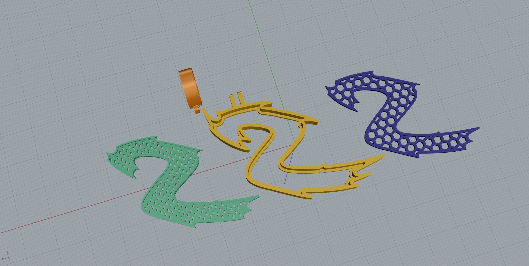 S with baguetes 3D print model_11