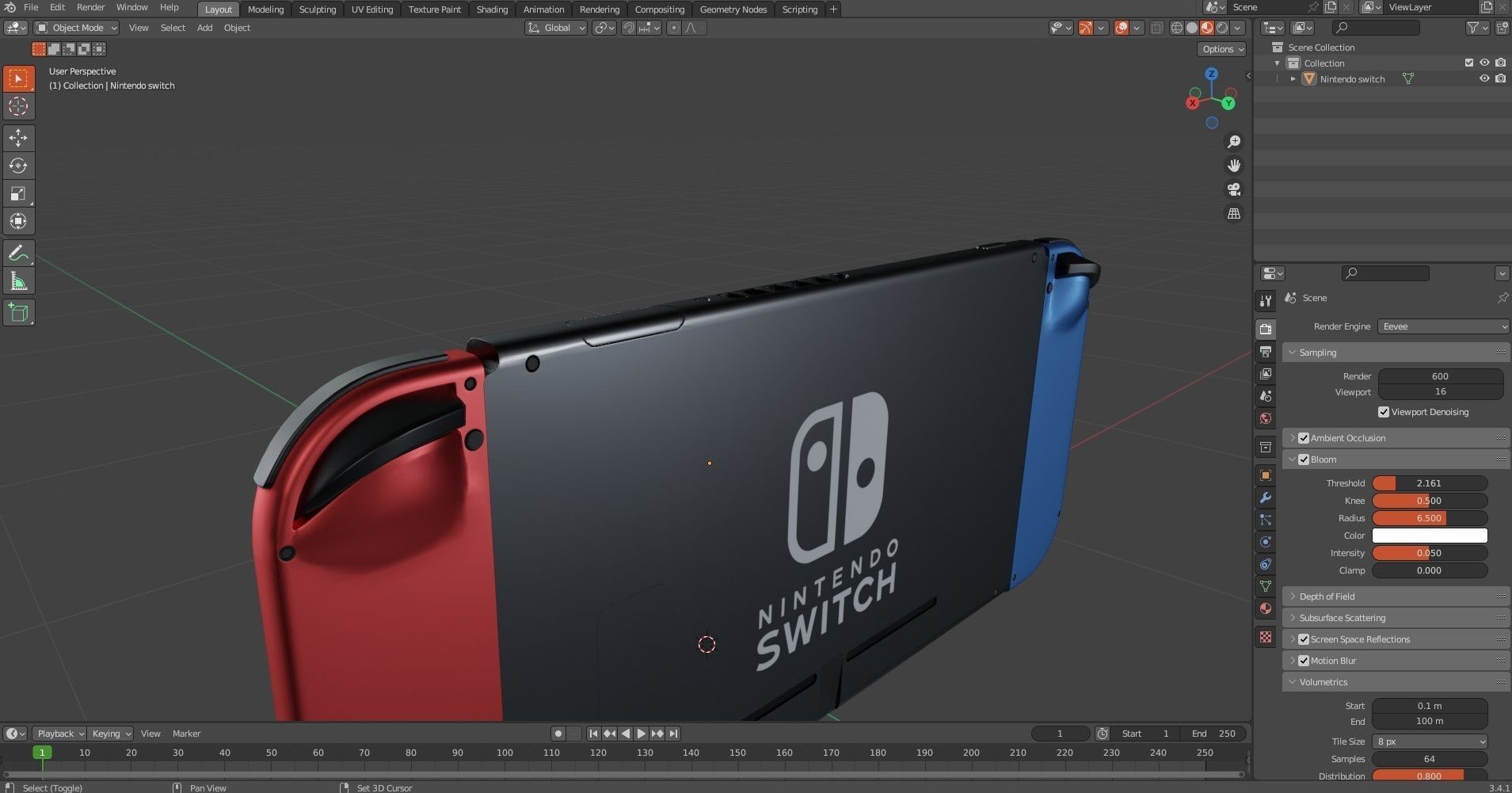 Nintendo Switch 3D model_13