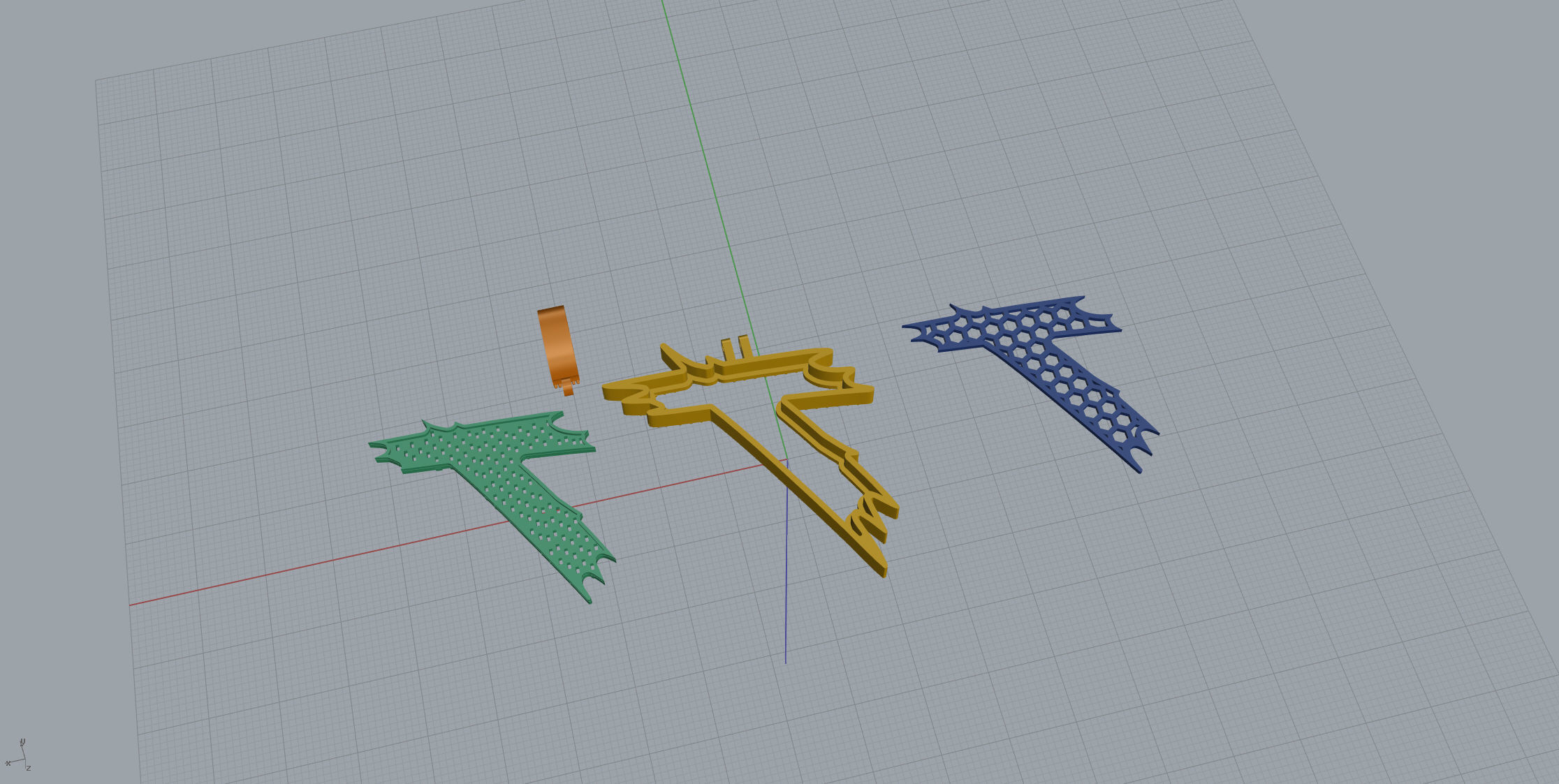 T with baguetes 3D print model_11