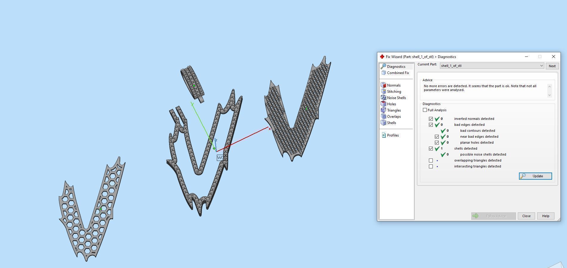 V with baguetes 3D print model_1
