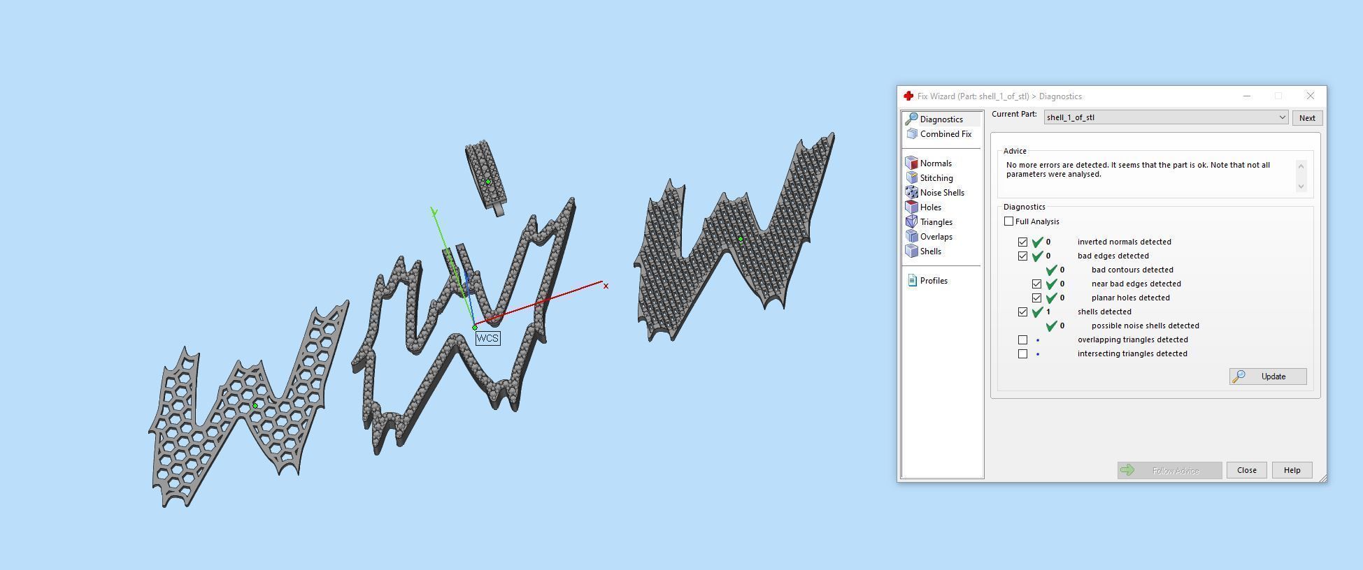 W with baguetes 3D print model_1