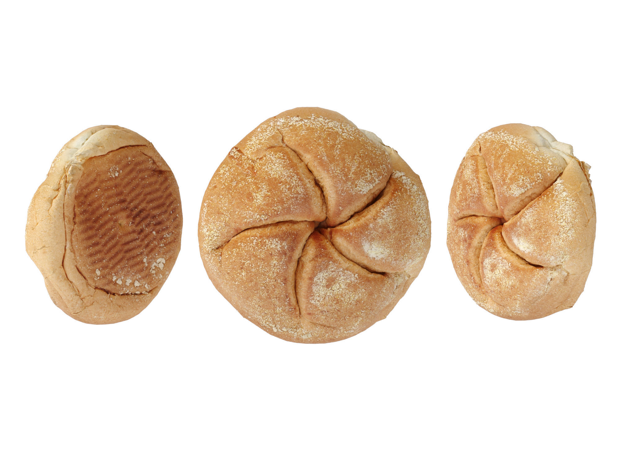 Kaiser Rolls  3D model_7