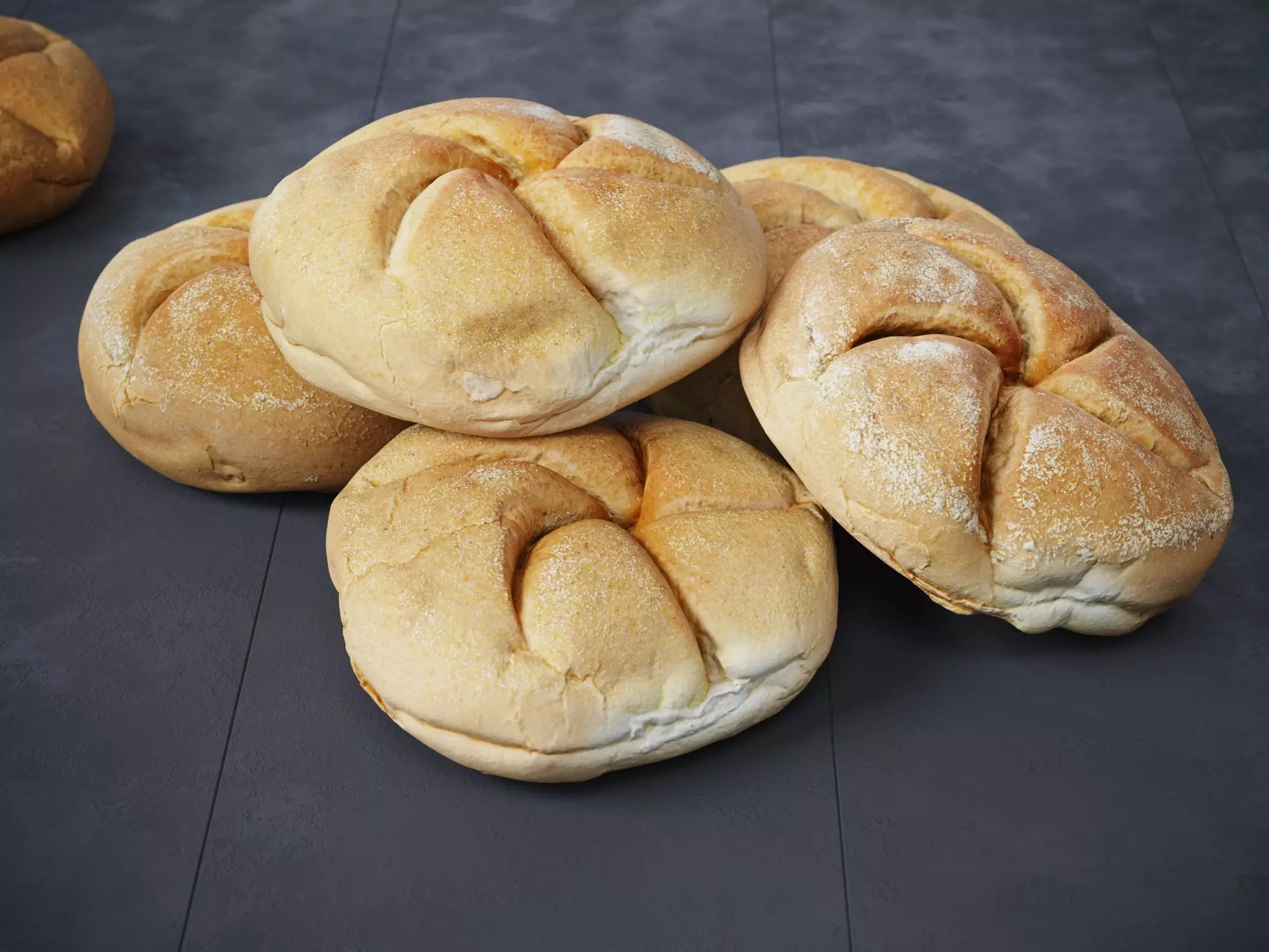 Kaiser Rolls  3D model_0