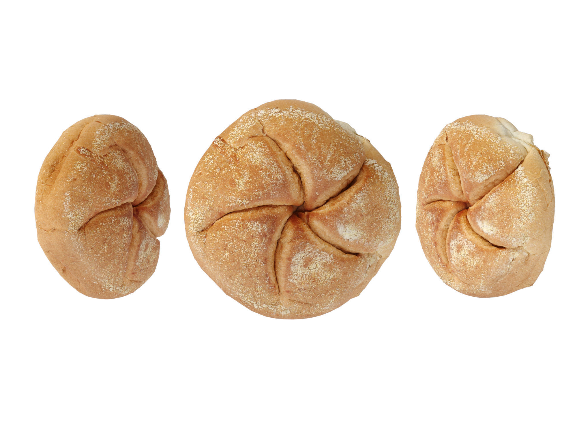 Kaiser Rolls  3D model_6