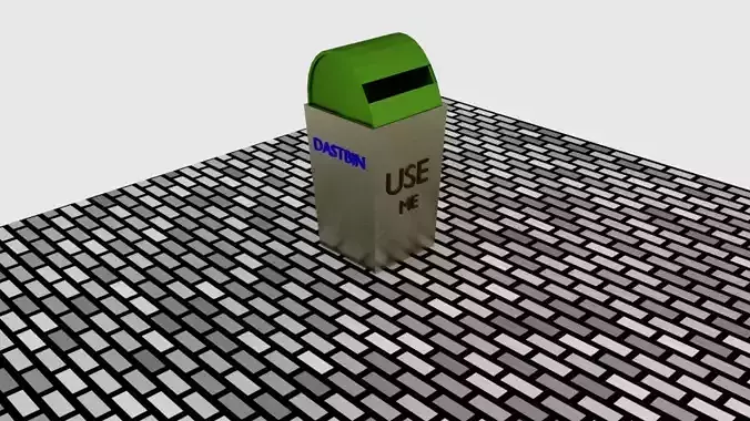 dustbin parking meter Free 3D model