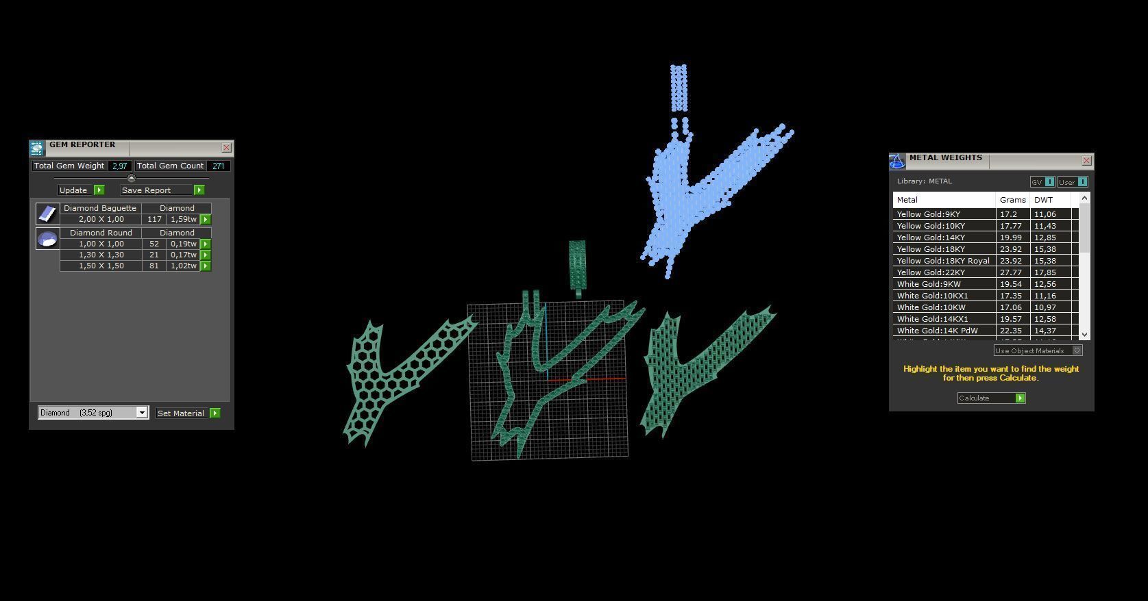 Y with baguetes 3D print model_2