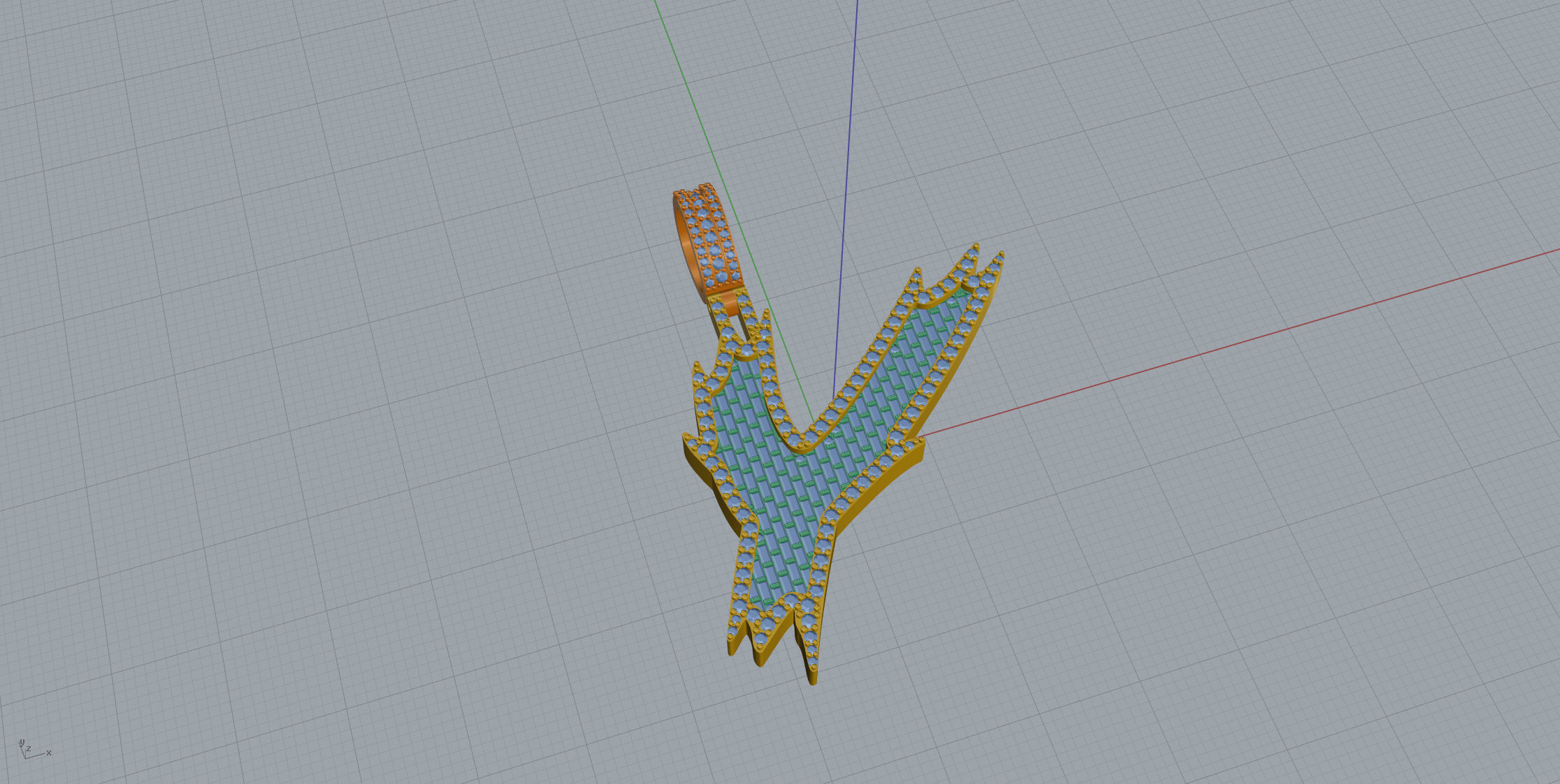 Y with baguetes 3D print model_6