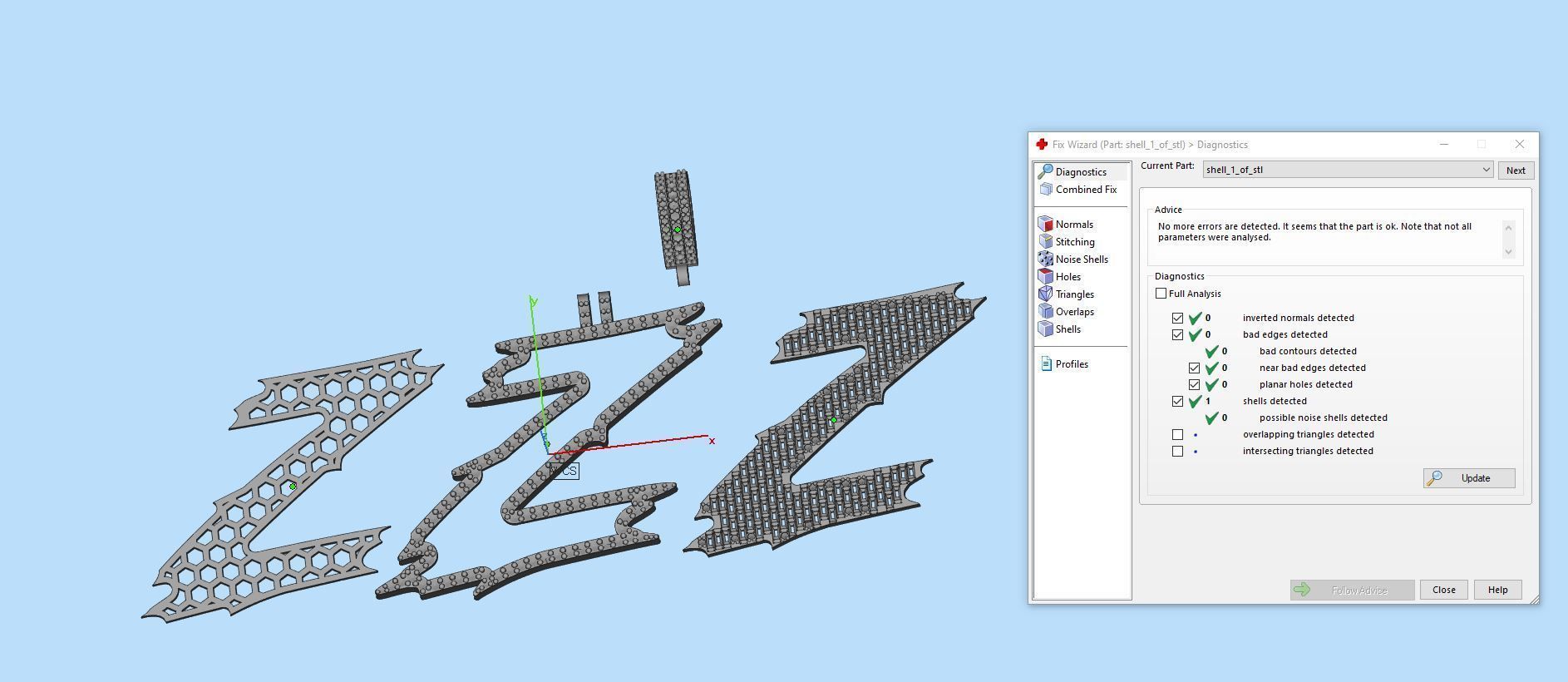 Z with baguetes 3D print model_1
