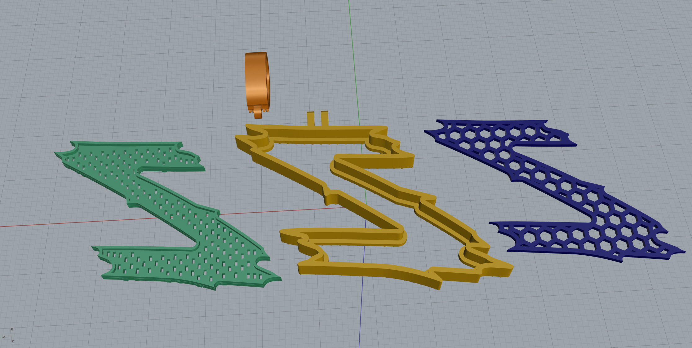 Z with baguetes 3D print model_11