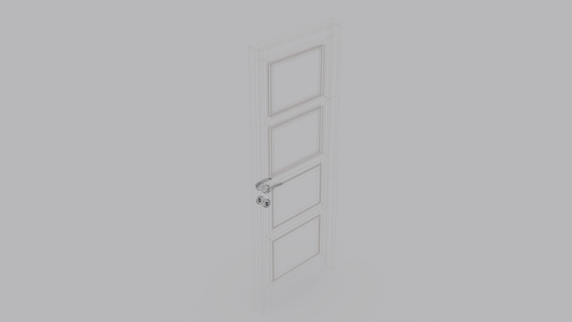 Interior Door V1  3D model_7
