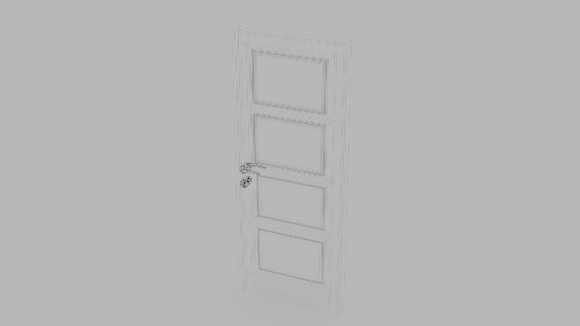 Interior Door V1  3D model_6