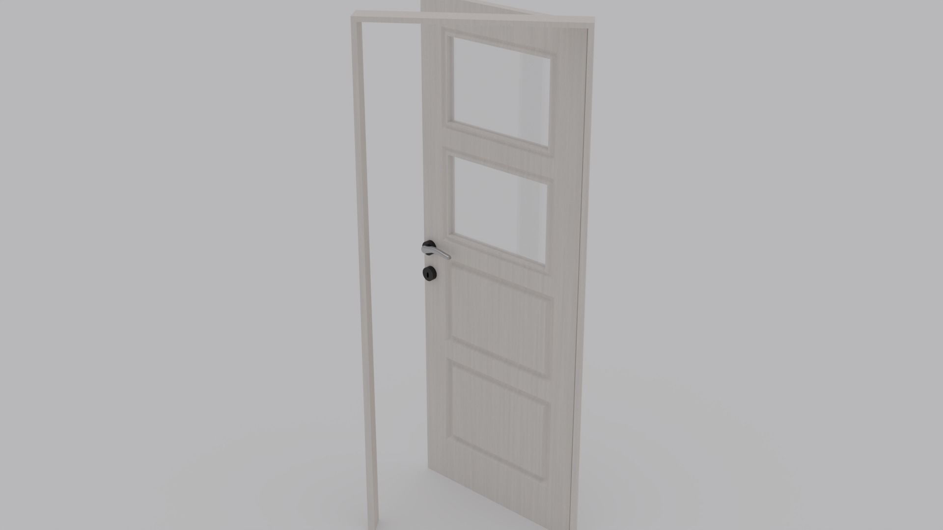 Interior Door V1  3D model_5