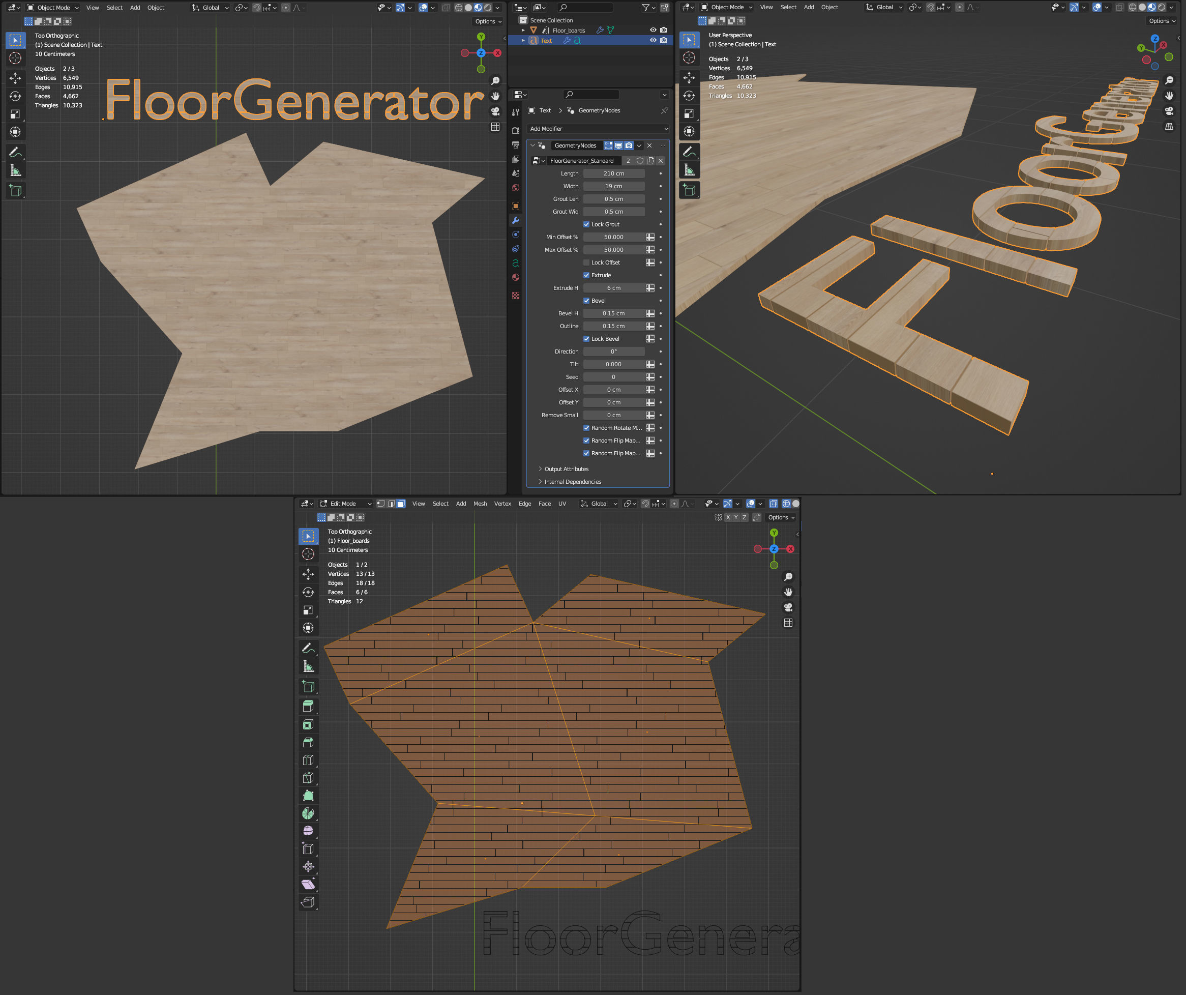 Floor Generator for Blender Low-poly 3D model_4