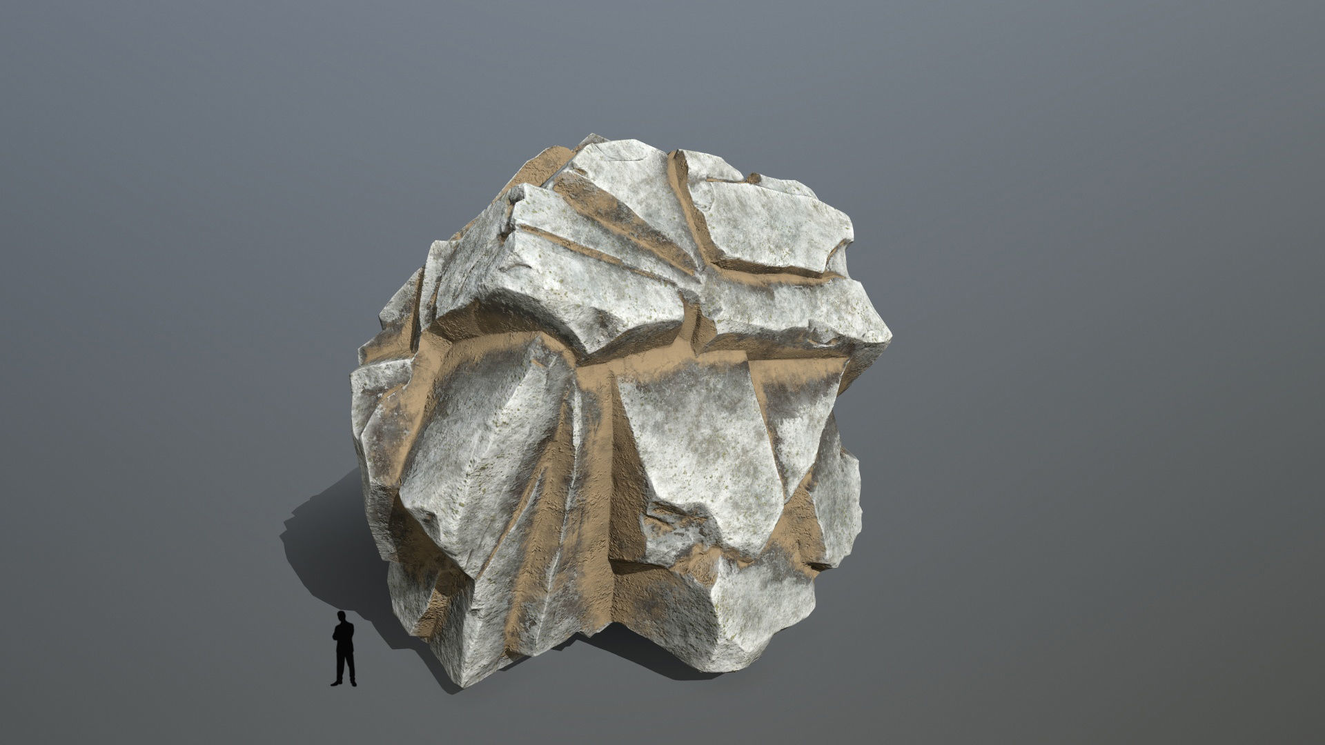 desert rocks Low-poly 3D model_6