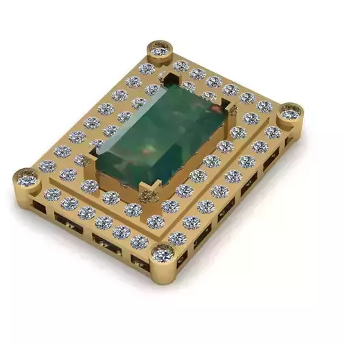 Emerald Pandent 3D print model