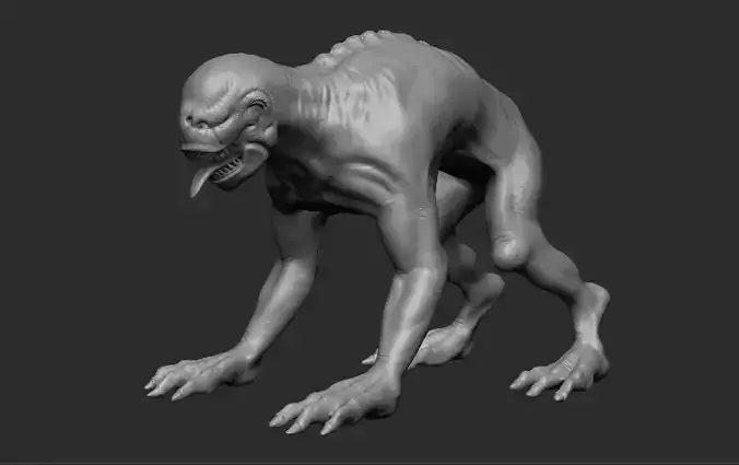Dog Alien  High poly Zbrush 