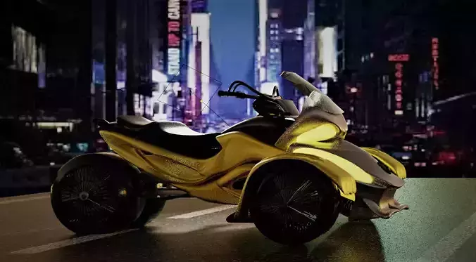 BRP Can-Am Spyder ST- Vehicle 3D model