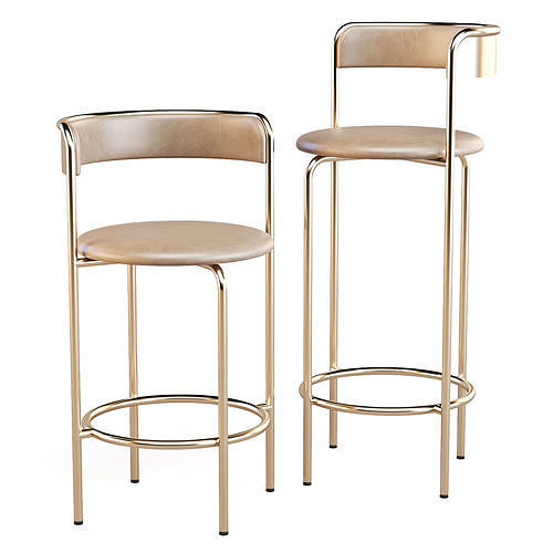 Rove Concepts Ava - Bar and Counter Stool 3D model 3