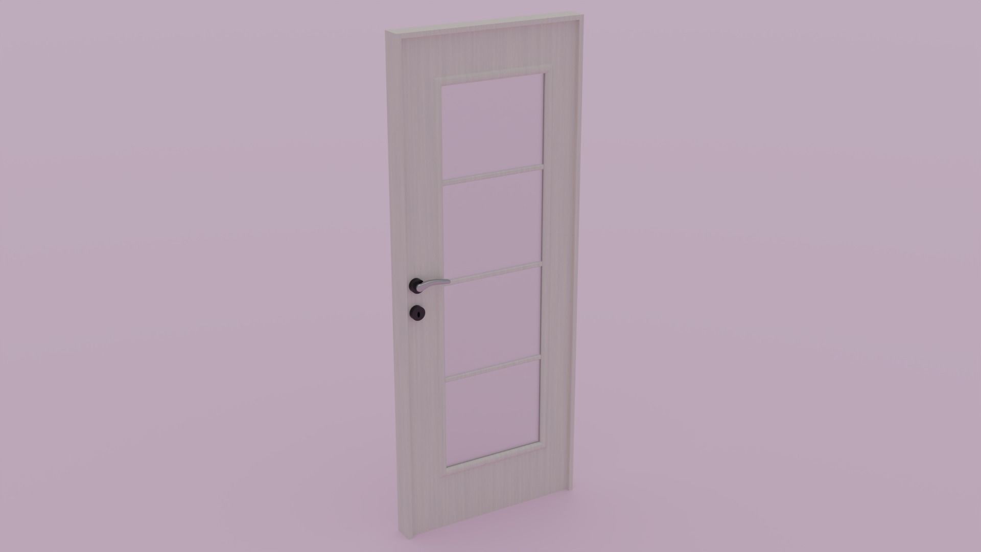 Interior Door V2 3D model_1