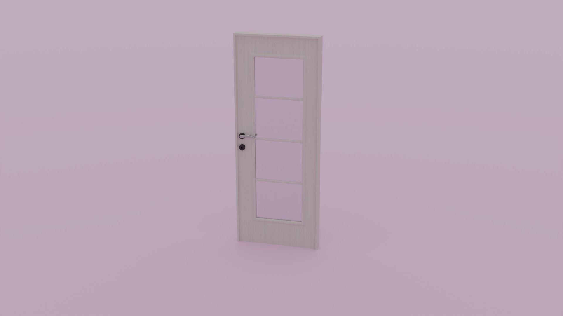 Interior Door V2 3D model_4
