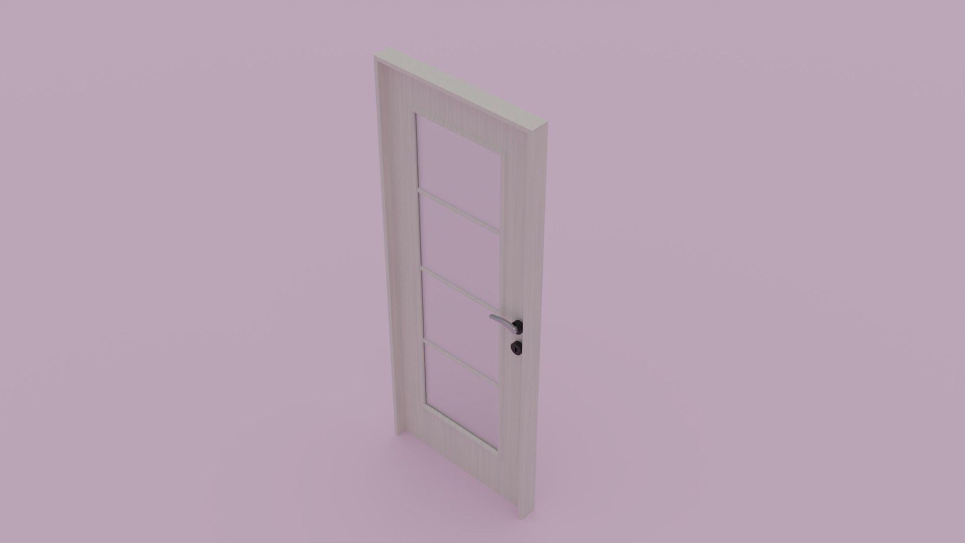 Interior Door V2 3D model_2