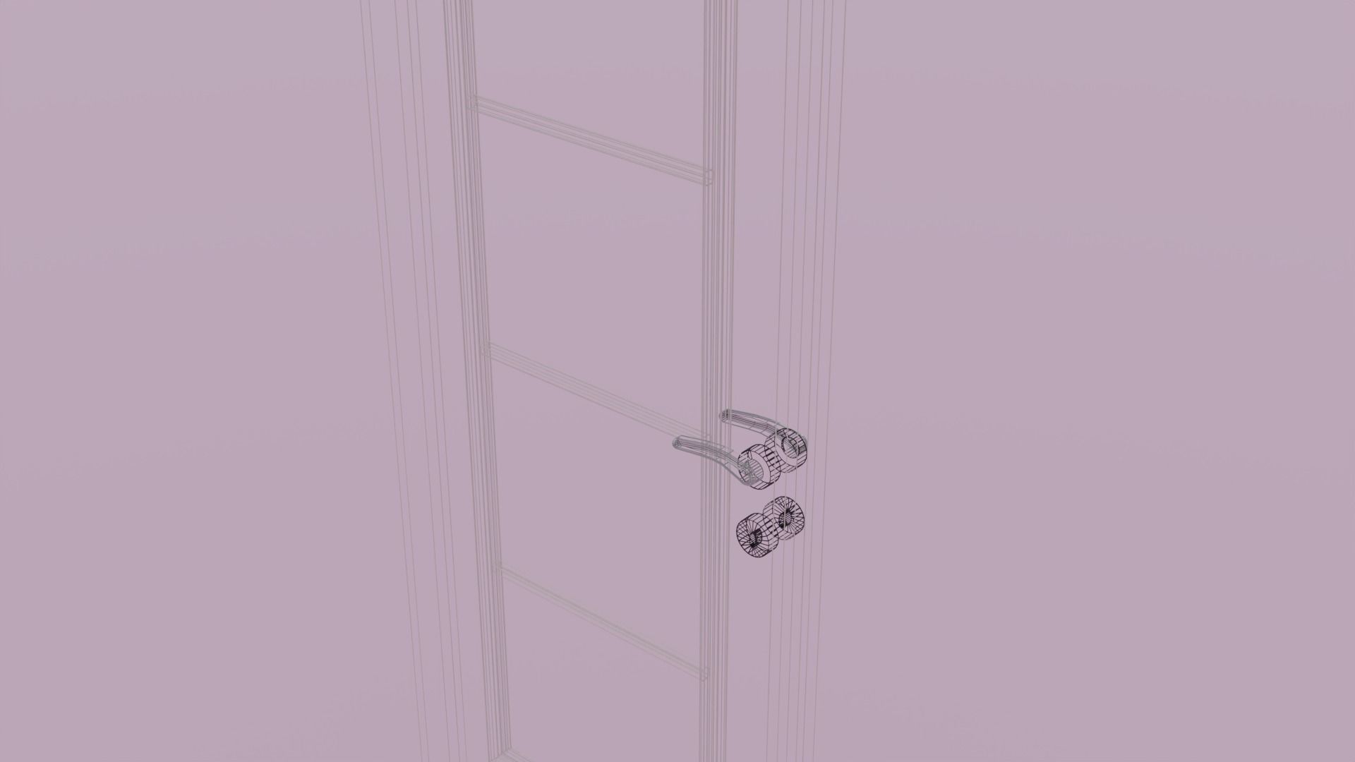 Interior Door V2 3D model_8