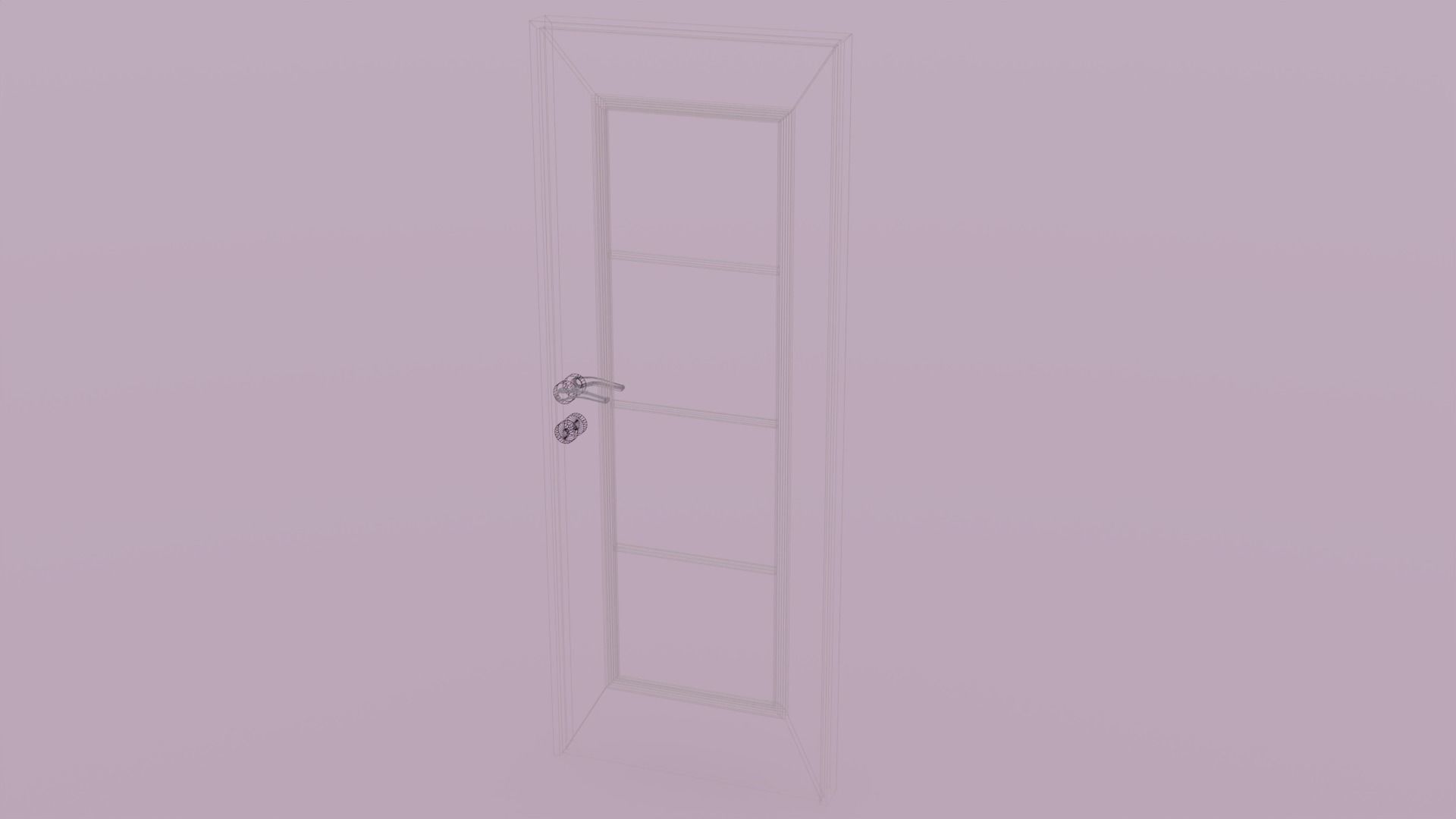 Interior Door V2 3D model_6