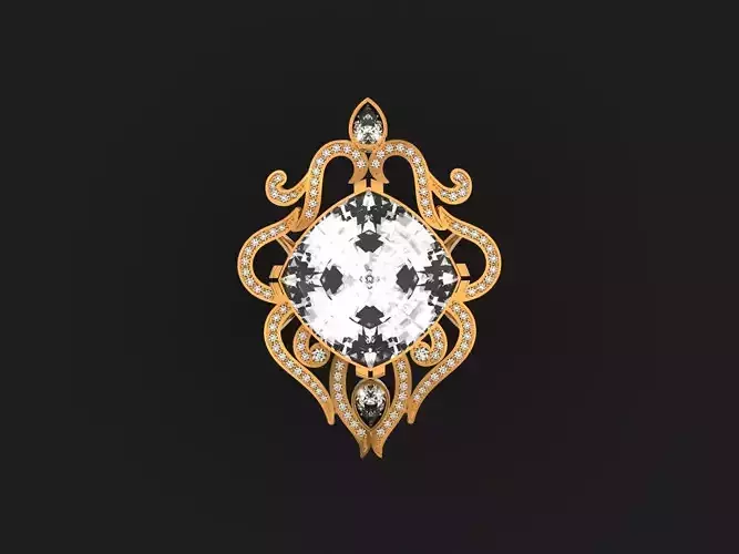 vintage luxury ring with patterns 842