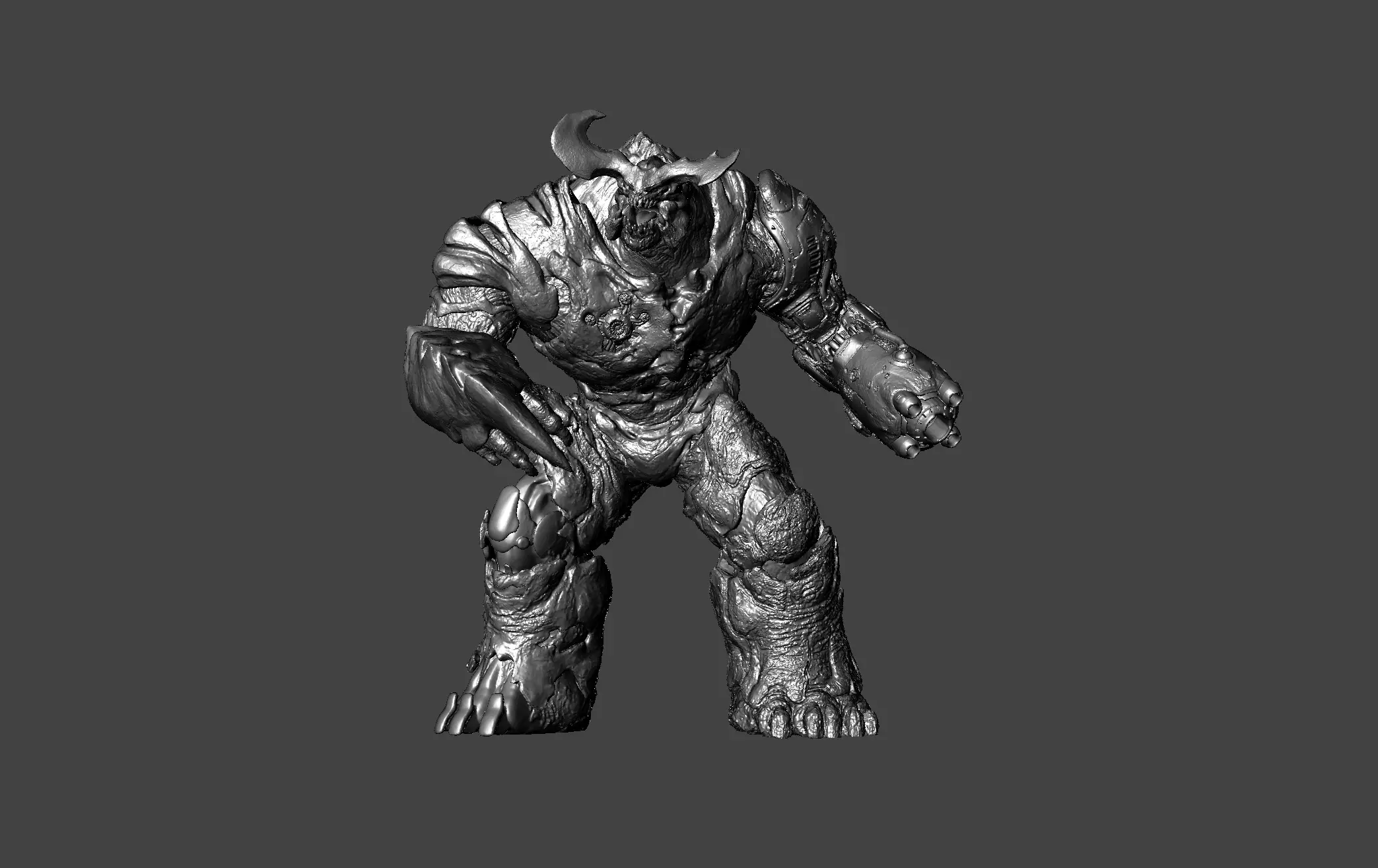 CYBERDEMON DOOM 2016 BOSS UAC TYRANT EXTREME ULTRA DETAILED MESH 3D print model_0