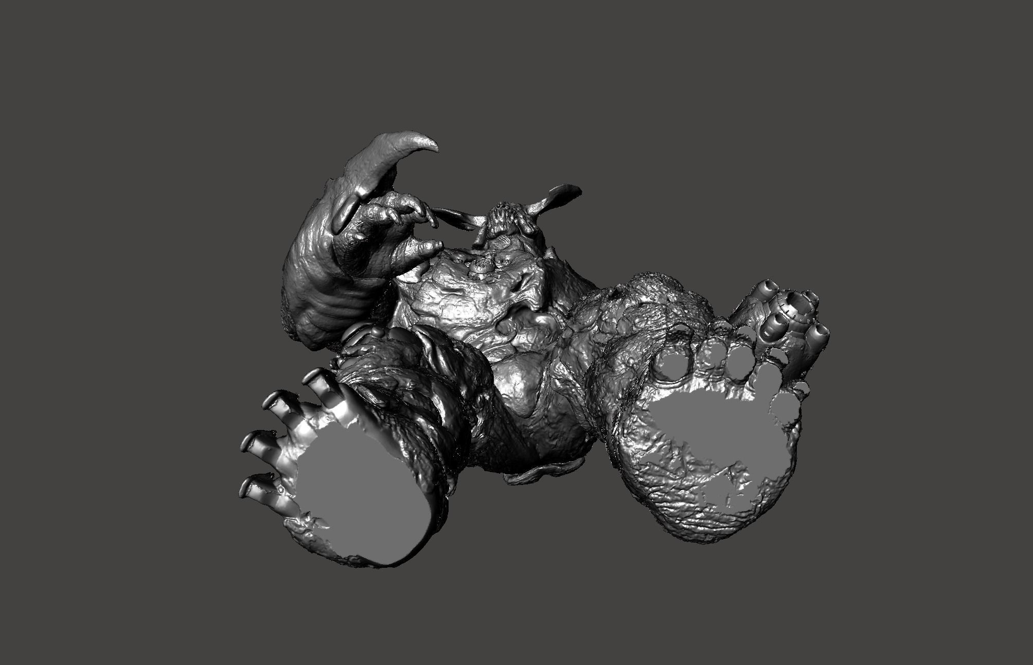 CYBERDEMON DOOM 2016 BOSS UAC TYRANT EXTREME ULTRA DETAILED MESH 3D print model_31