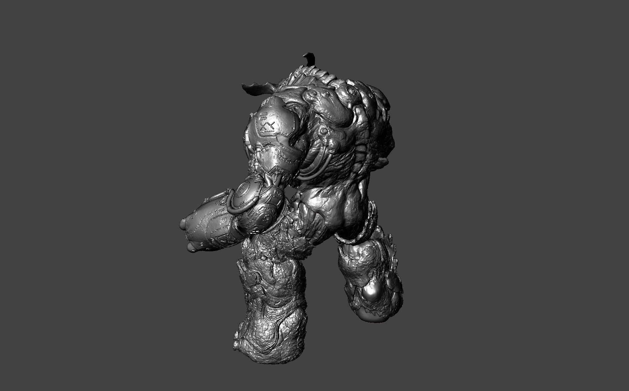 CYBERDEMON DOOM 2016 BOSS UAC TYRANT EXTREME ULTRA DETAILED MESH 3D print model_15