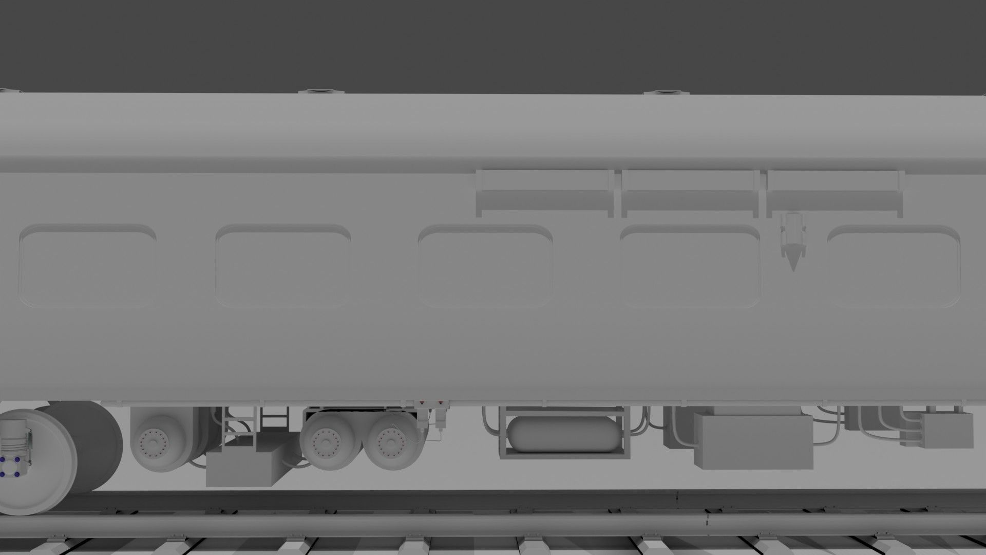 Indian Railways Train WAP 4 LHB Coaches 3D Model 3D model_14