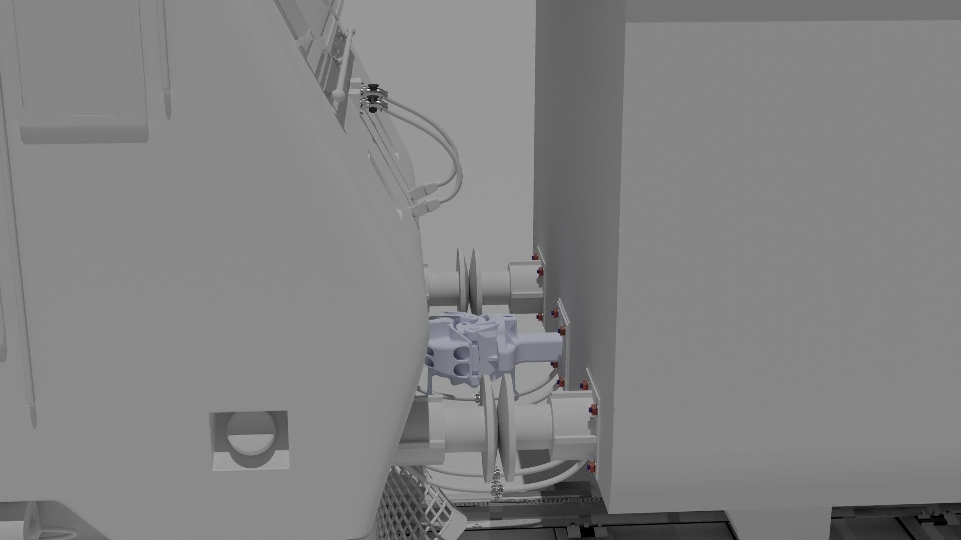 Indian Railways Train WAP 4 LHB Coaches 3D Model 3D model_13