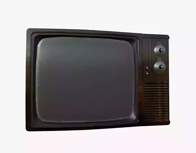 1970s Style Tv Old Tv Vintage Tv Retro Tv 3D model