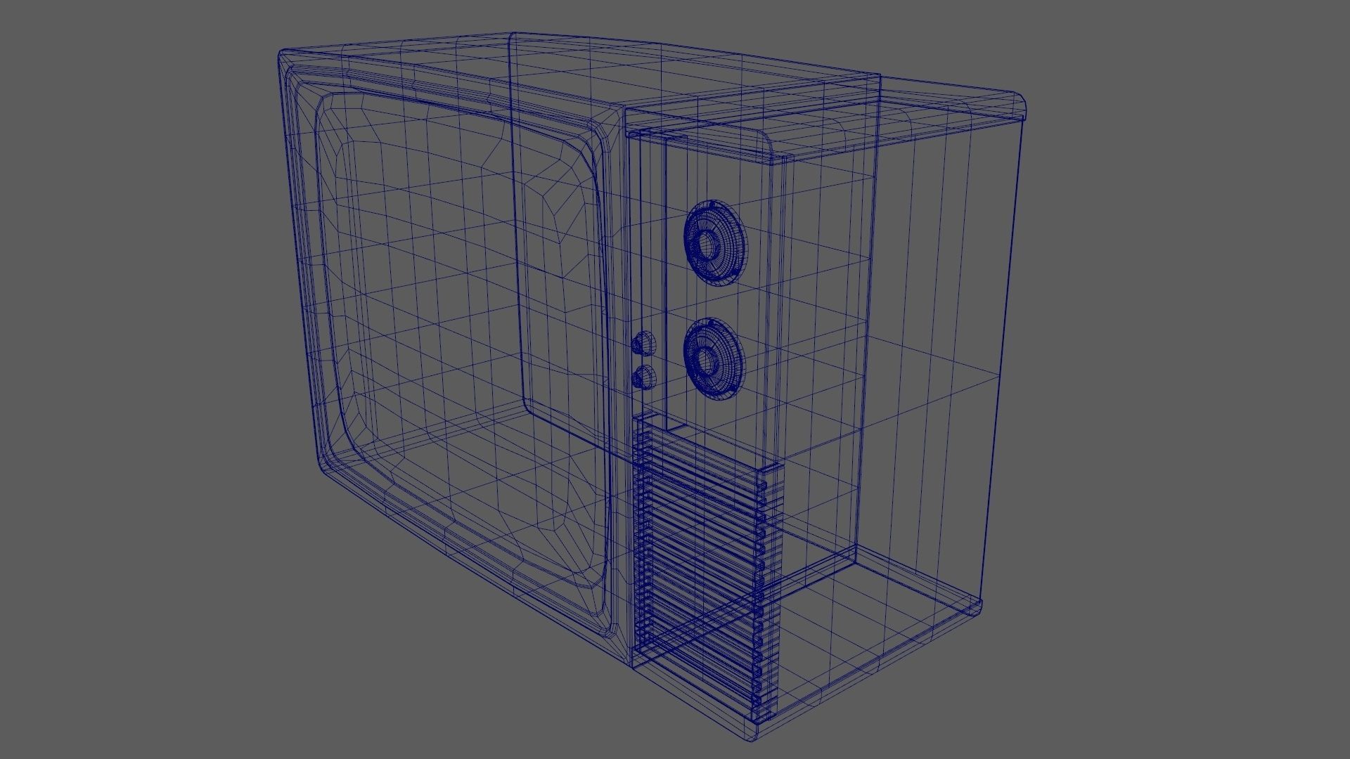1970s Style Tv Old Tv Vintage Tv Retro Tv 3D model_14