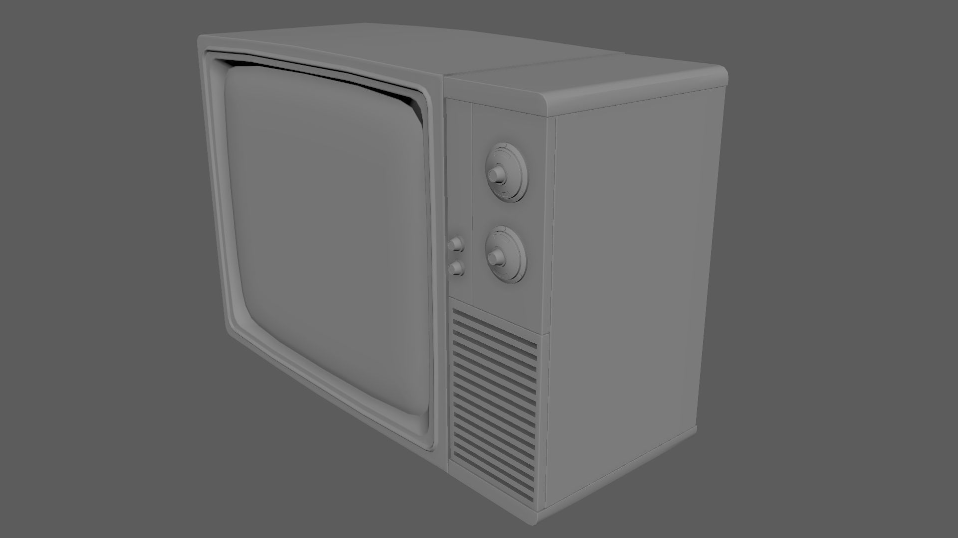 1970s Style Tv Old Tv Vintage Tv Retro Tv 3D model_6