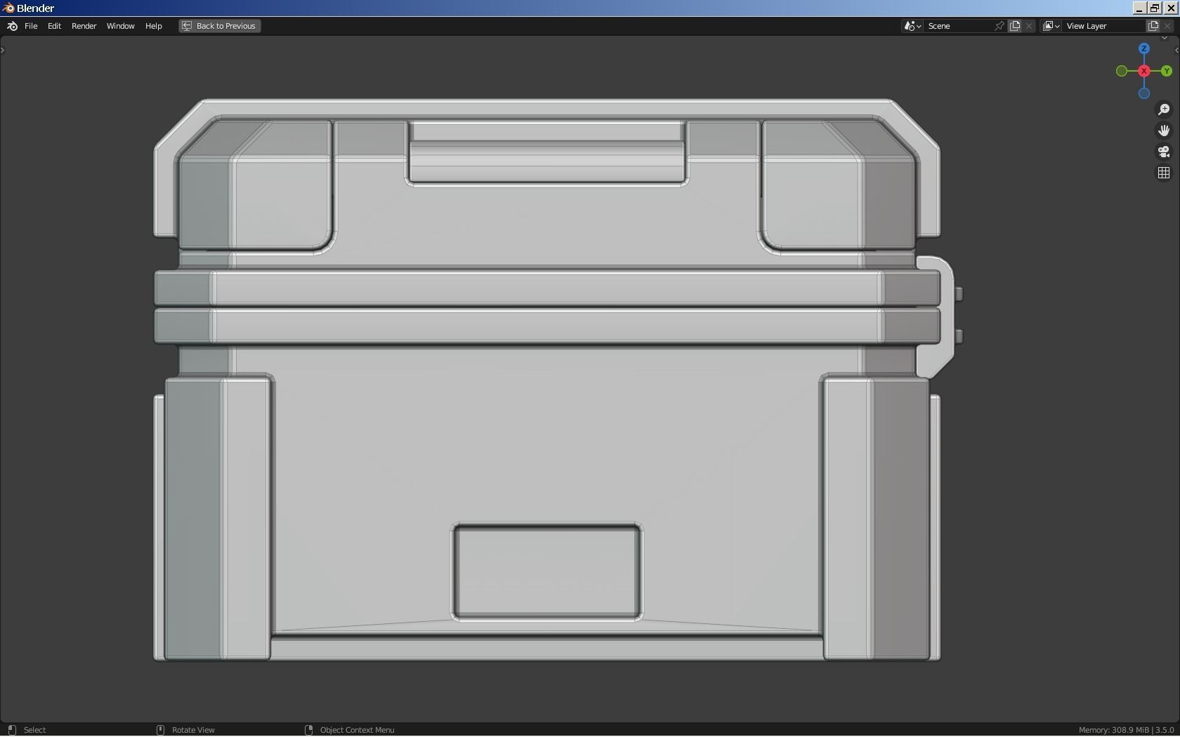 Bench Drill Press and Toolbox 3D model_7