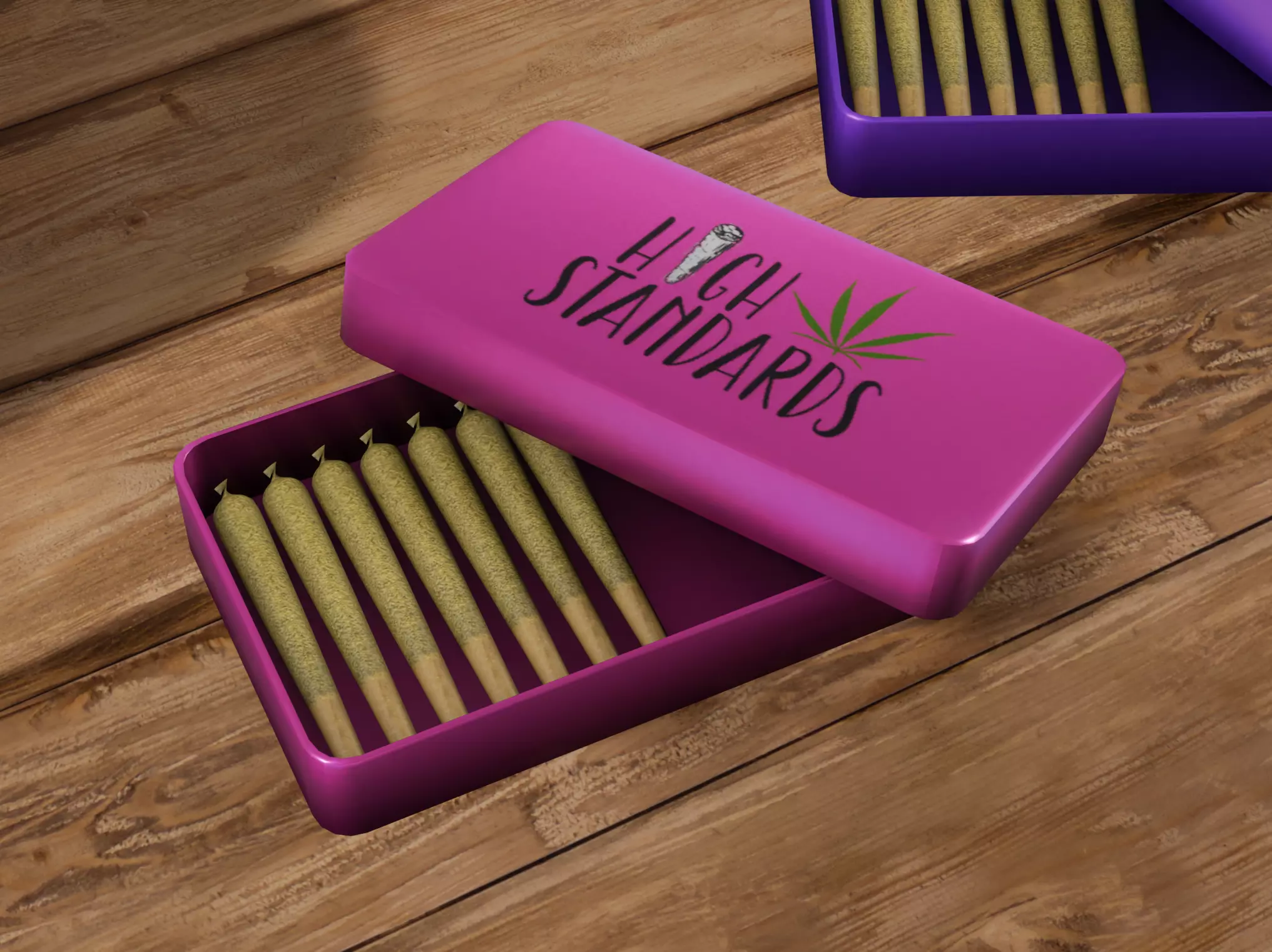 Cannabis Joint Tin  3D model_0