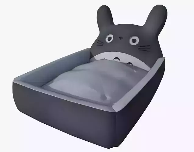 Ghibli Style Totoro Bed Child Bed 3D model