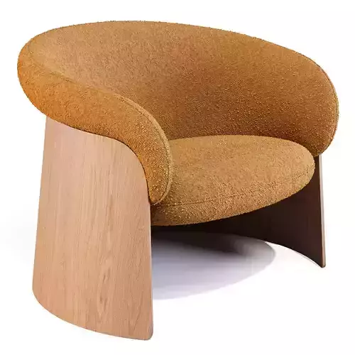 Ondarreta Ginger Wood - Lounge Chair