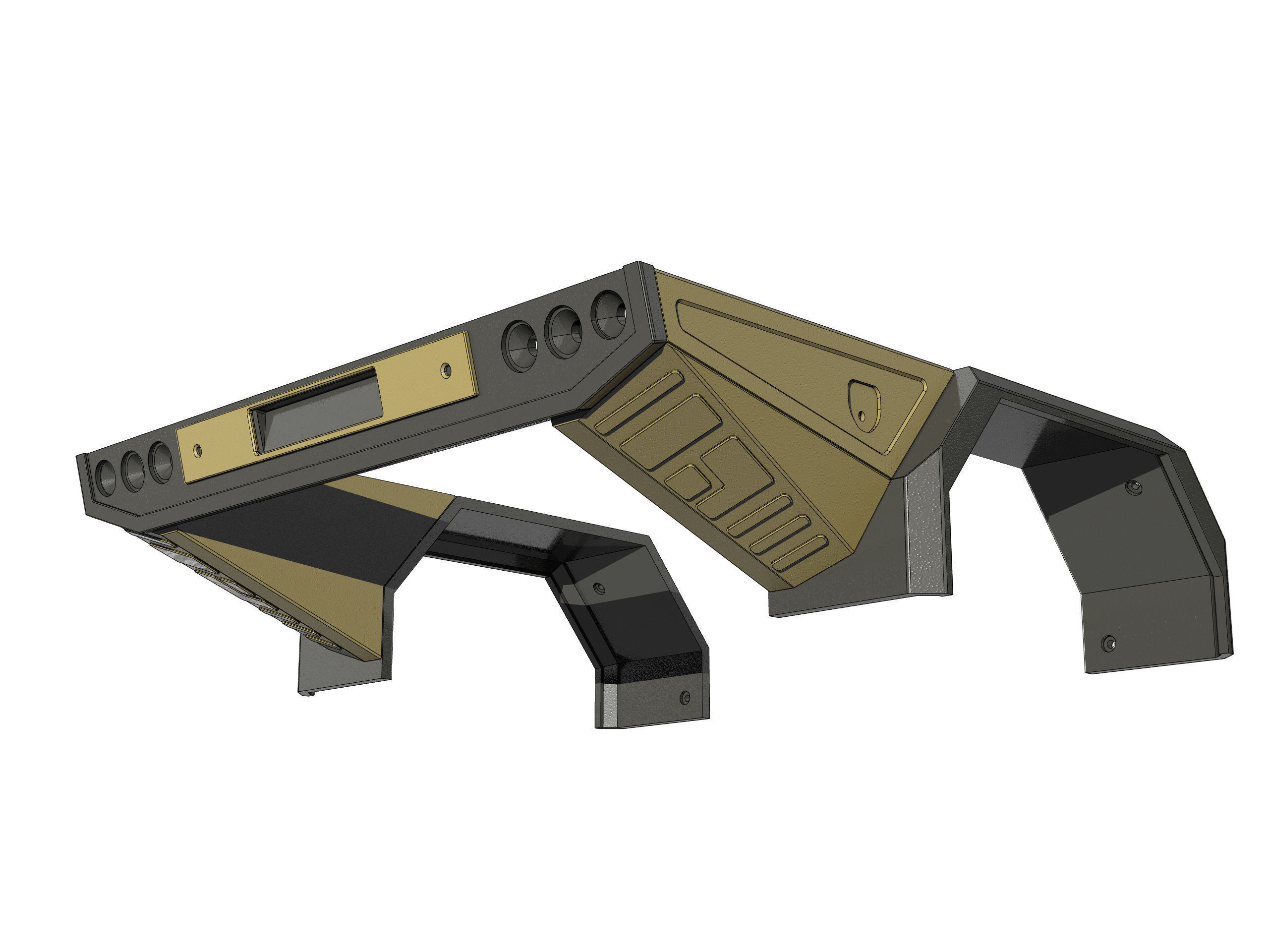 OFF ROAD REAR canopy for BRX 01 and RC4WD trail finder 3D PRINT 3D print model_7