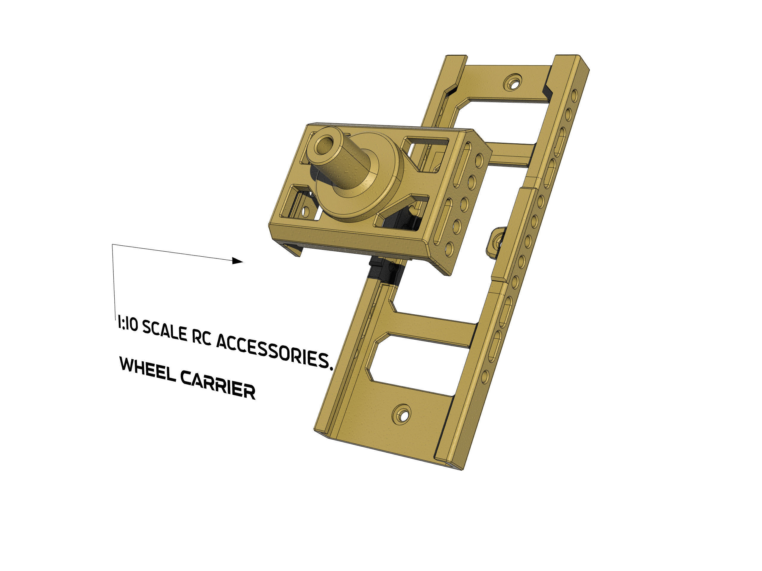 OFF ROAD REAR canopy for BRX 01 and RC4WD trail finder 3D PRINT 3D print model_5