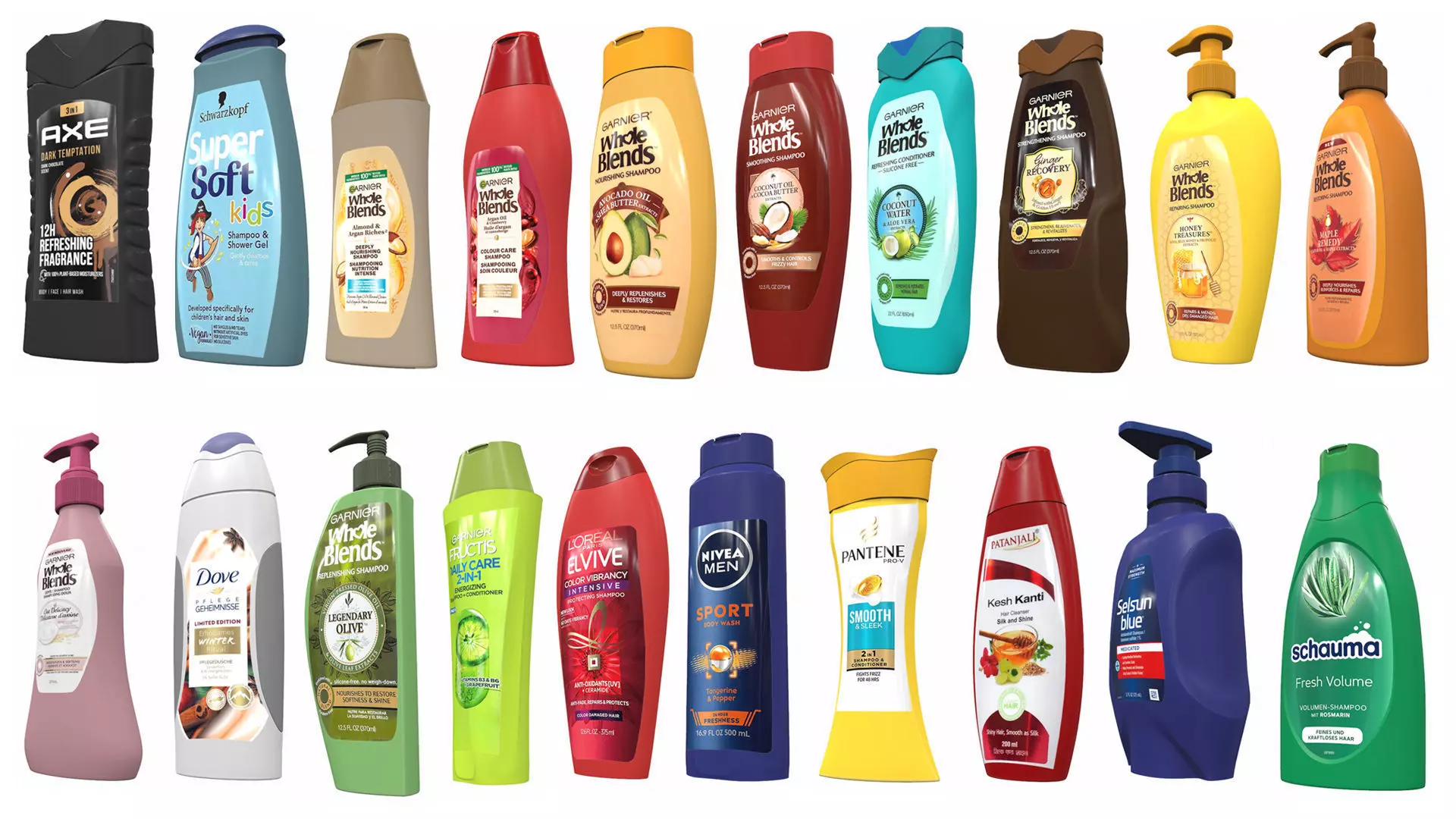 Shampoo pack 20 3D Model Collection_0