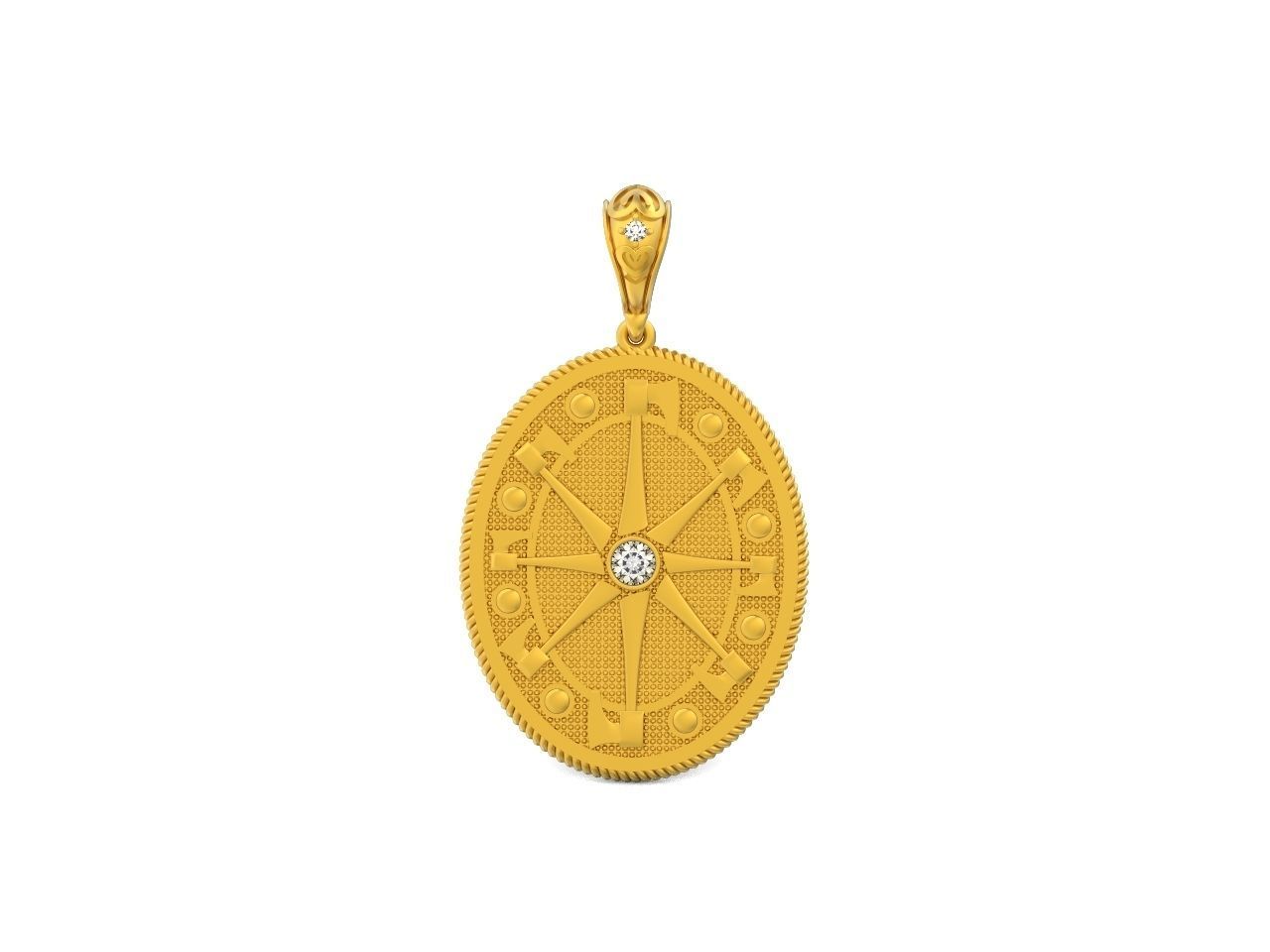 Celtic Compass North Star Polaris amulet axe 845 3D print model_16