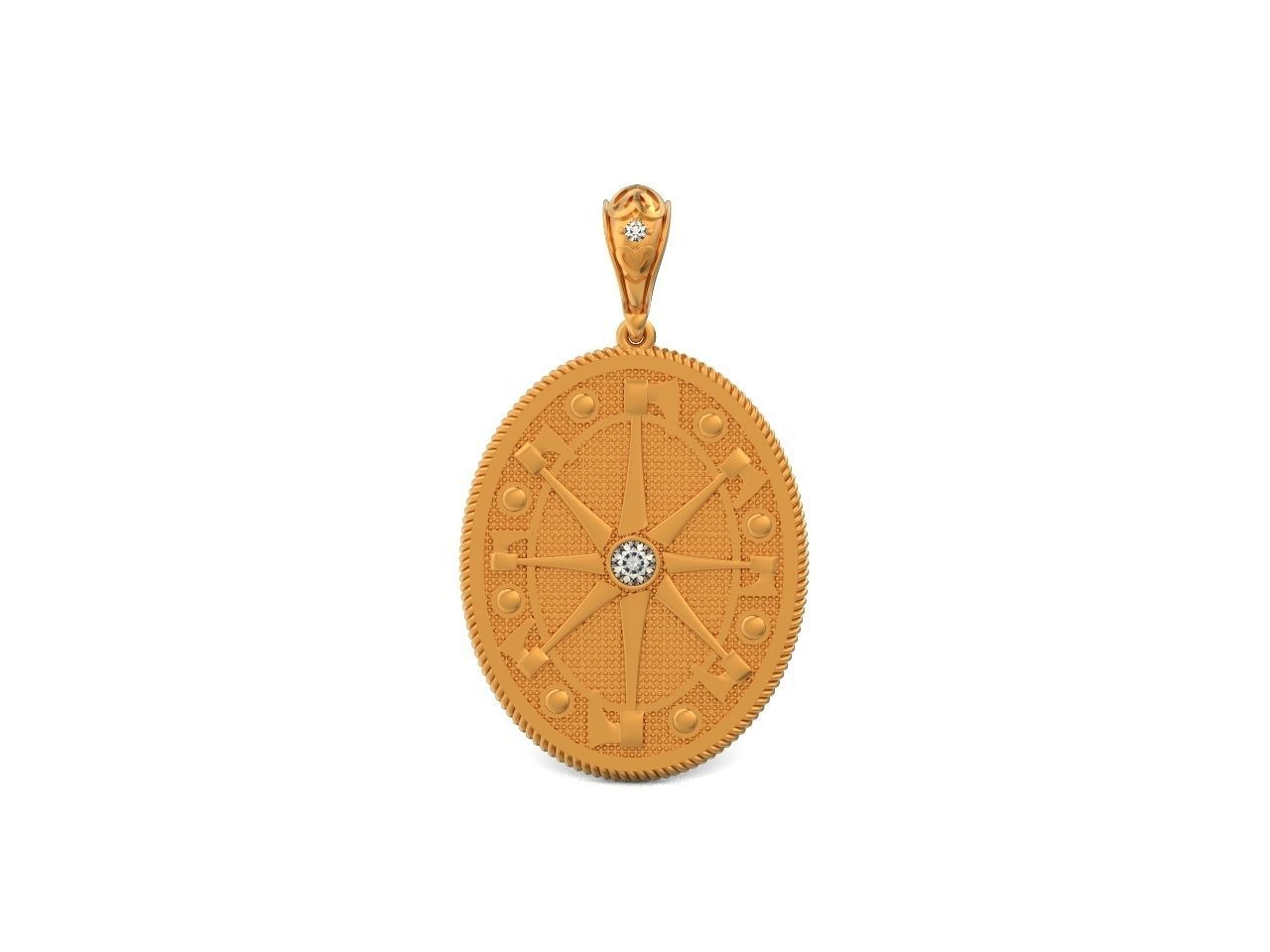 Celtic Compass North Star Polaris amulet axe 845 3D print model_14