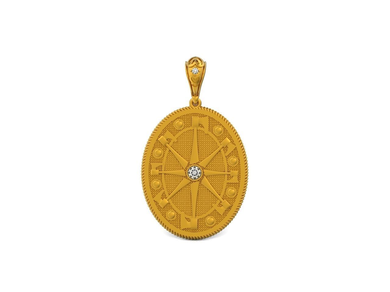 Celtic Compass North Star Polaris amulet axe 845 3D print model_29