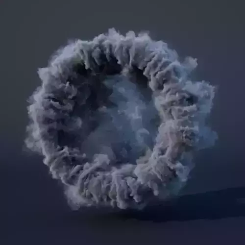 Blender Octane VDB Portal Smoke 3D model