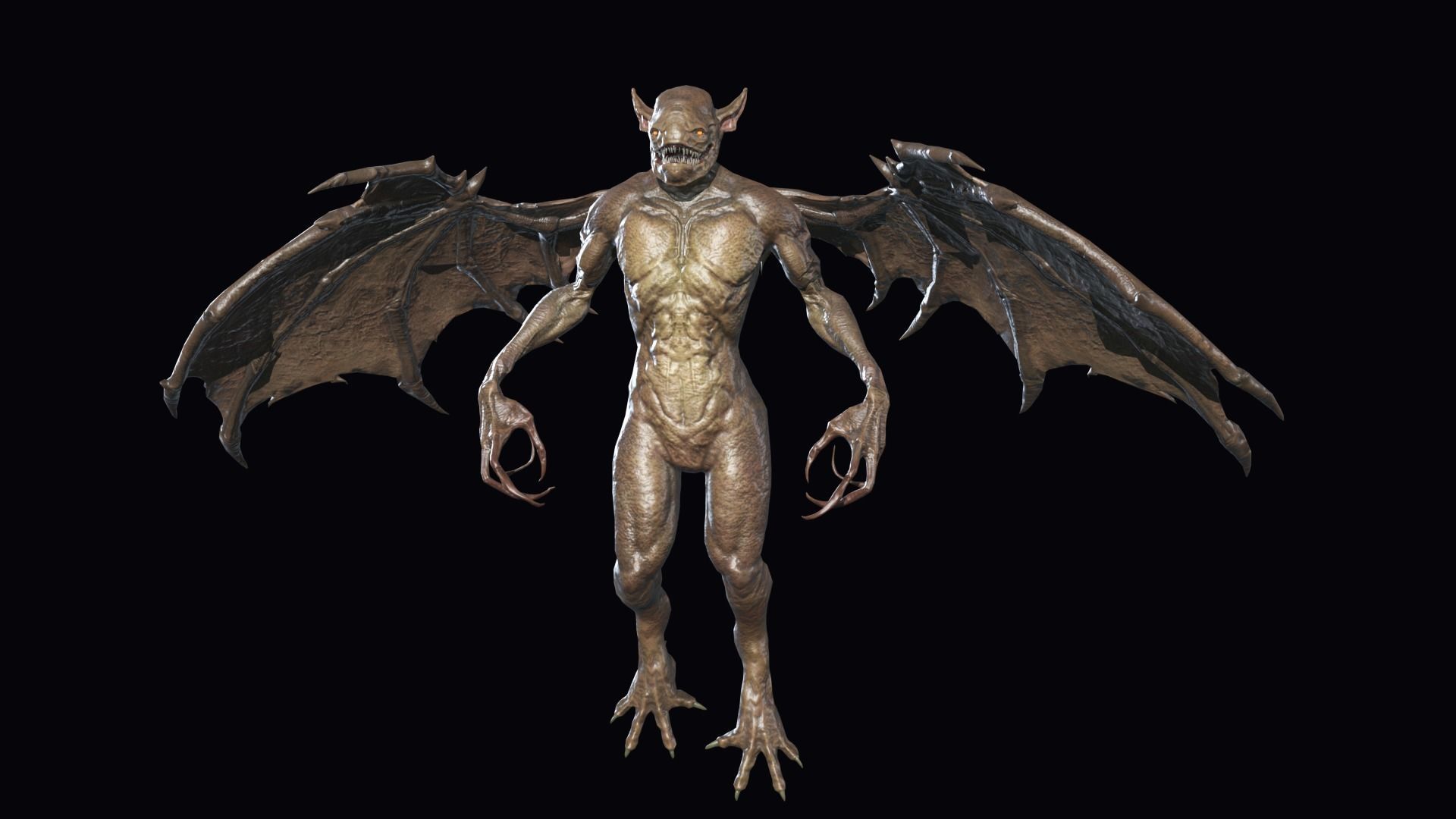 Fly Demon 3 Low-poly 3D model_2